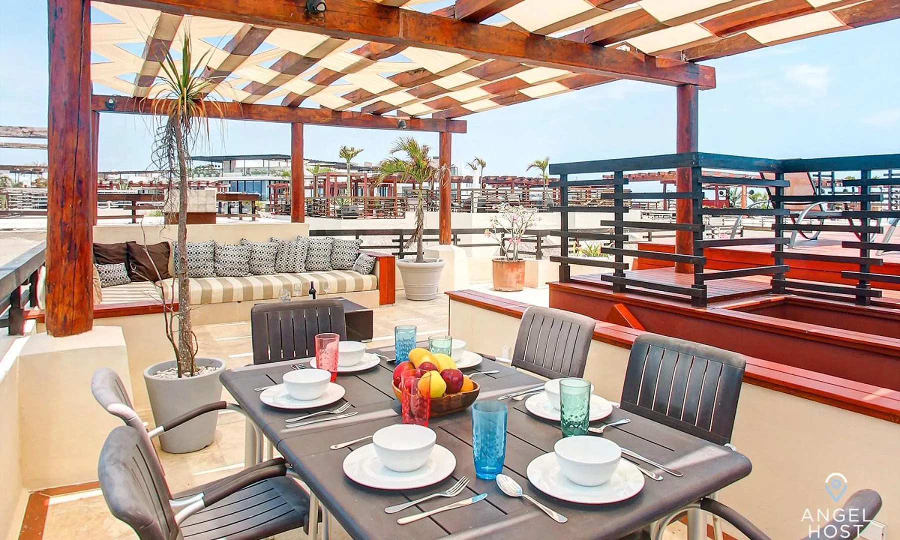 Beachfront Penthouse Oceanview Rooftop And Pool Playa del Carmen Holiday home